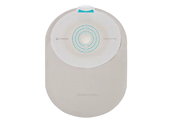 Sensura One-Piece Mio Closed Pouch, Opaque With Inspection Window 7" (18cm), Non-Convex, Stoma Opening 1-1/8" (30mm) - Box of 30