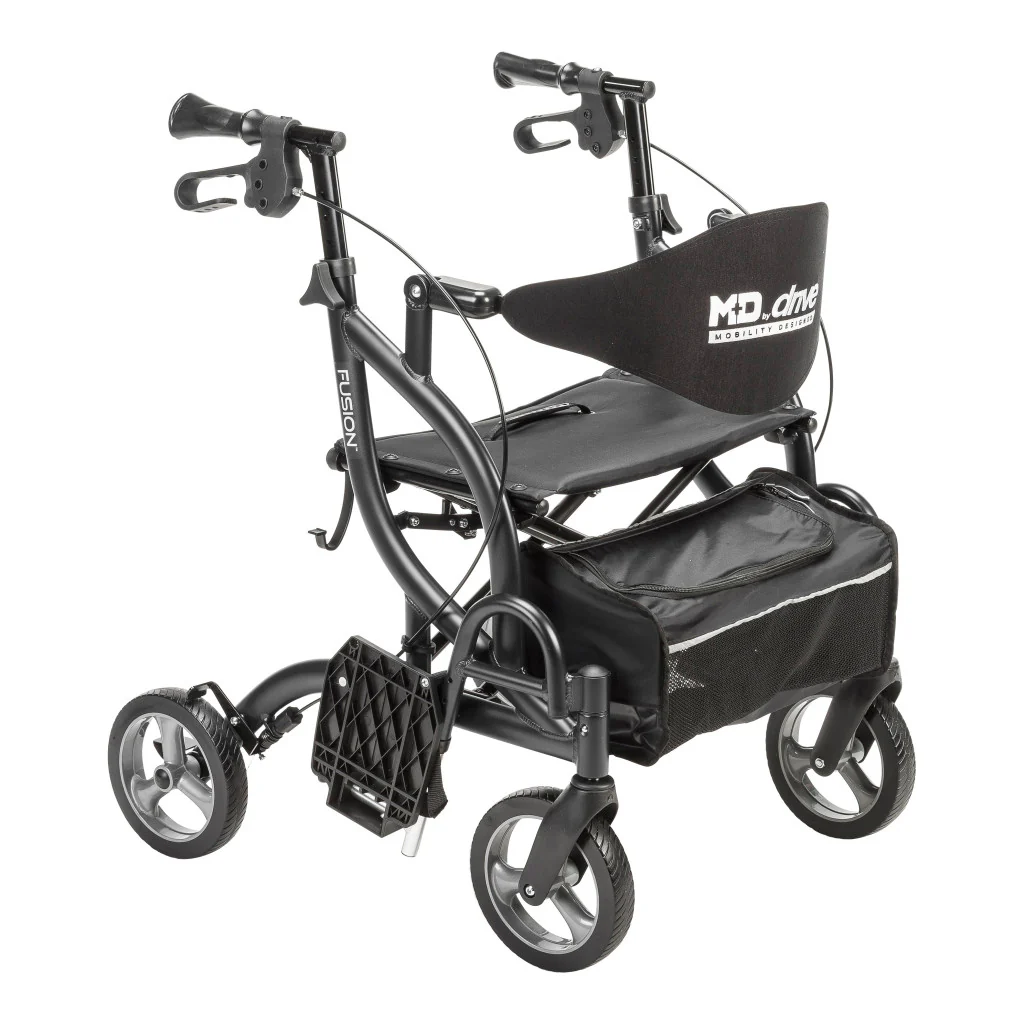 Airgo Fusion 2 in 1 Folding Rollator and Transport Chair - Image 13