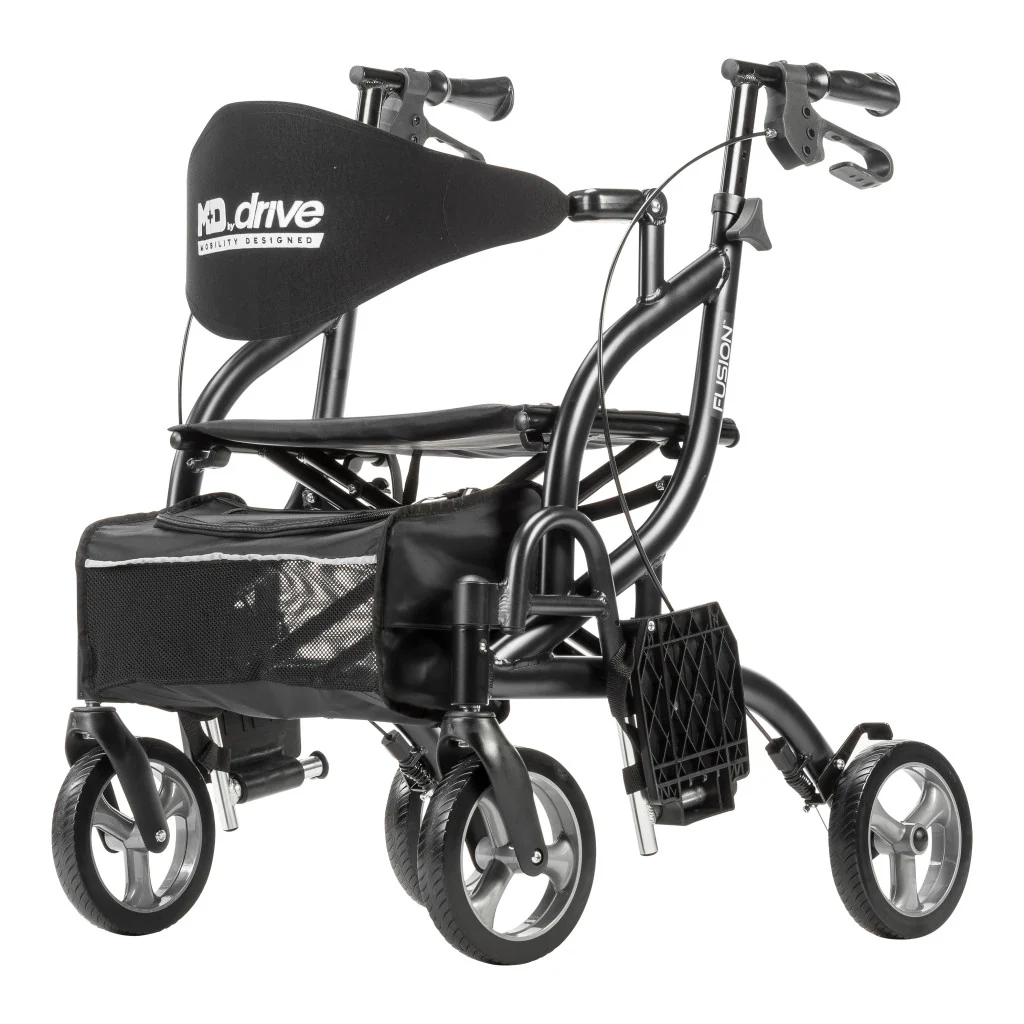 Airgo Fusion 2 in 1 Folding Rollator and Transport Chair - Image 16