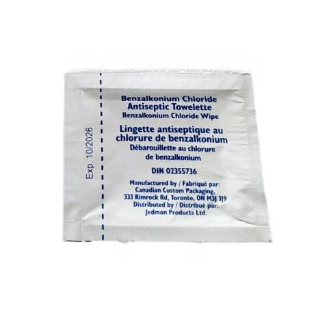 Antiseptic Towelette with Benzalkonium Chloride - Image 2