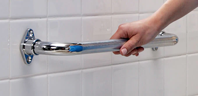 Aquasense Knurled Chrome Grab Bars
