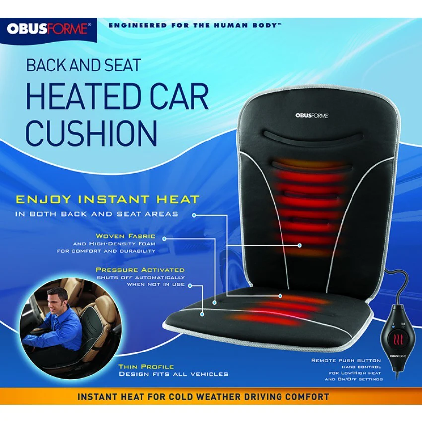 Back & Seat Heated Car Cushion - Image 2