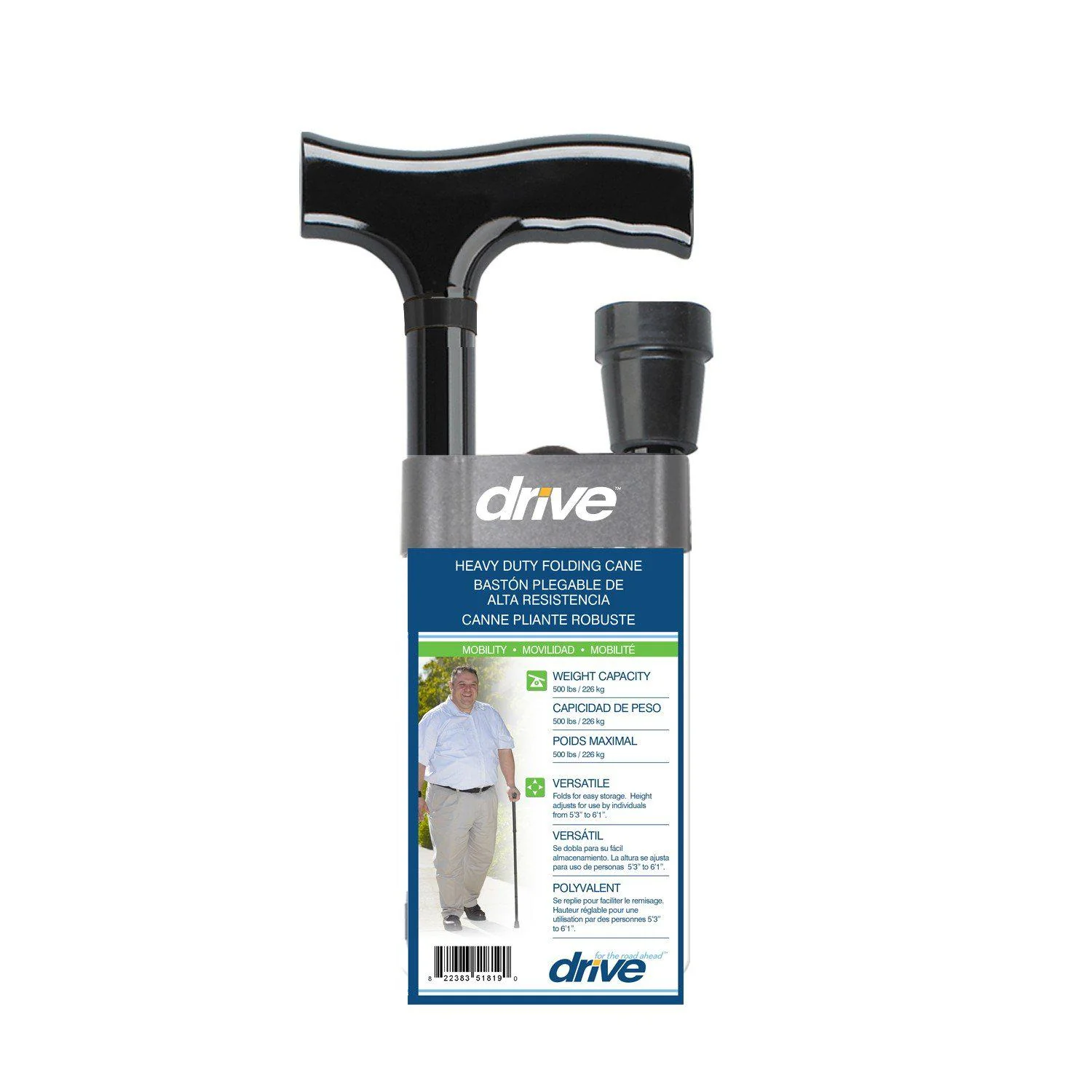 Heavy Duty Adj. Folding Cane - Image 3