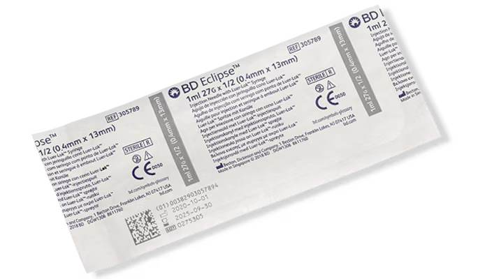 Eclipse Safety Hypodermic Syringe & Needle - Image 6