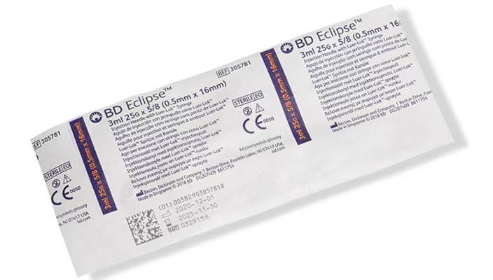 Eclipse Safety Hypodermic Syringe & Needle - Image 8