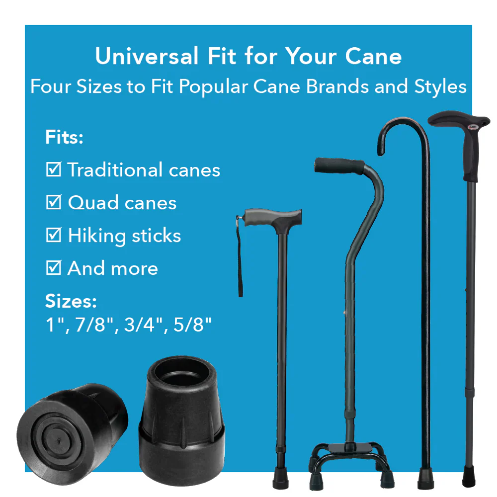 Wood Cane Black Tips - Image 2
