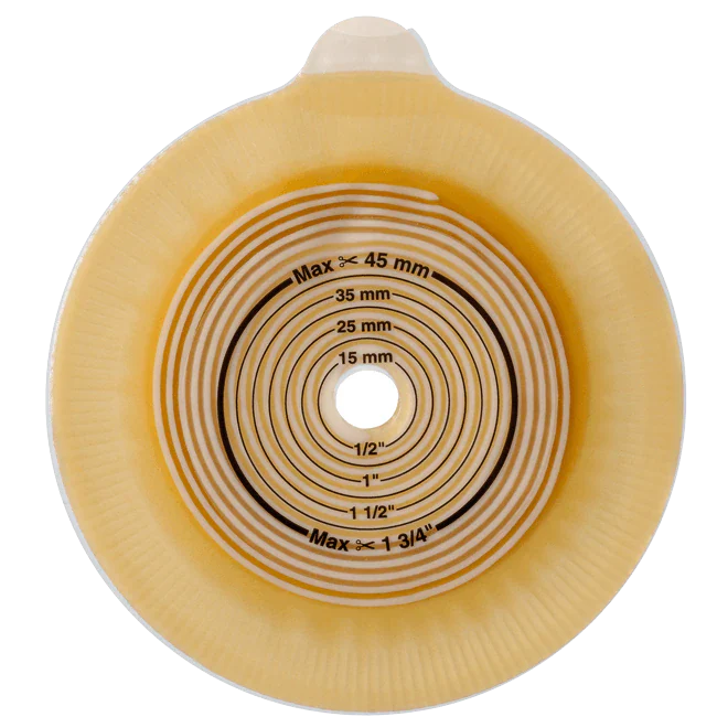 Assura Skin Barrier, Convex Deep, Cut-To-Fit Stoma Opening 5/8" - 1-3/4" (15mm - 43mm), Flange 2-3/8" (60mm) - Box of 5