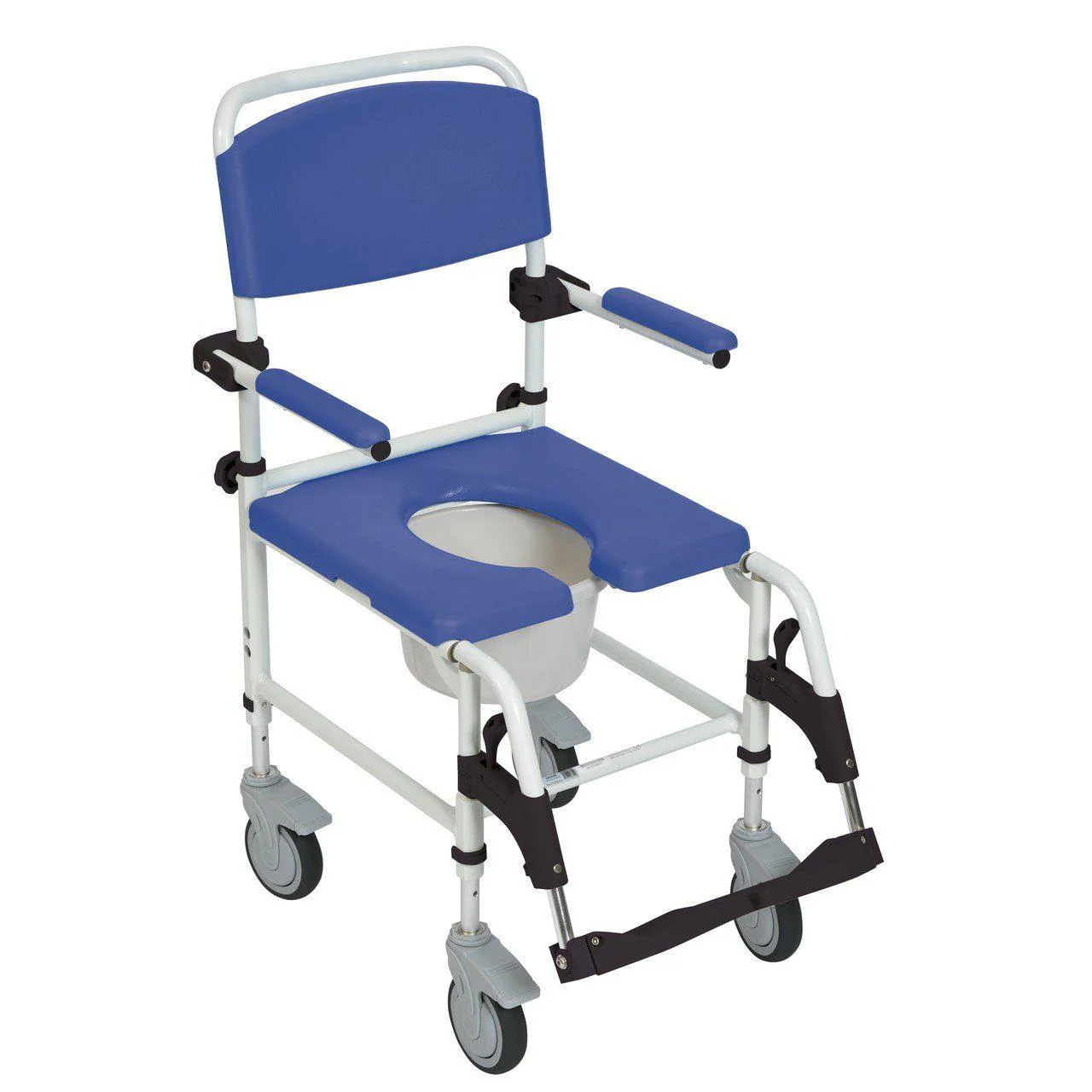 Aluminum Rehab Shower Commode Chair - Image 2