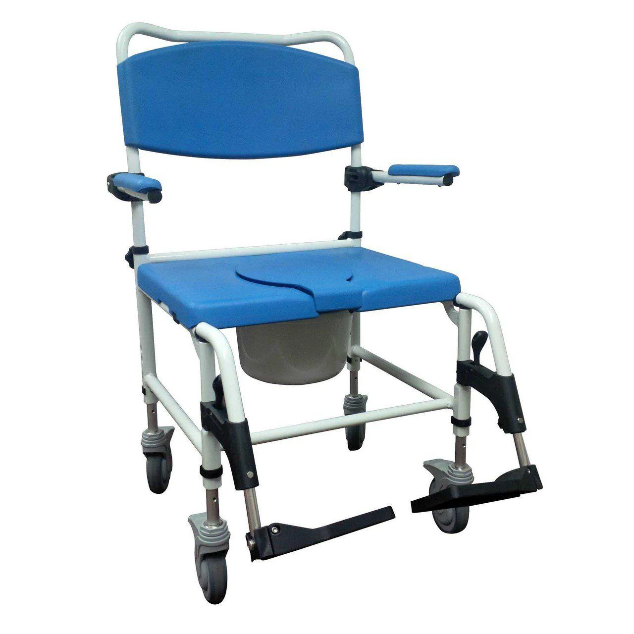 Aluminum Rehab Shower Commode Chair - Image 3