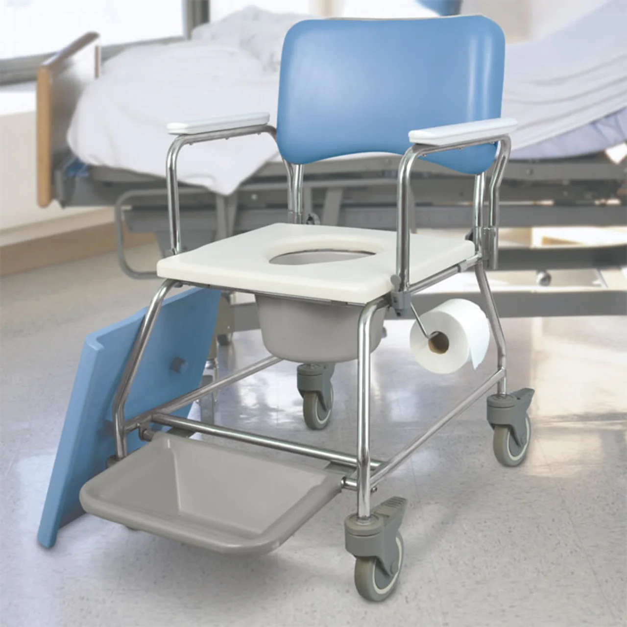 MedPro Defense Aquacare Shower Commode with Pail - Image 2