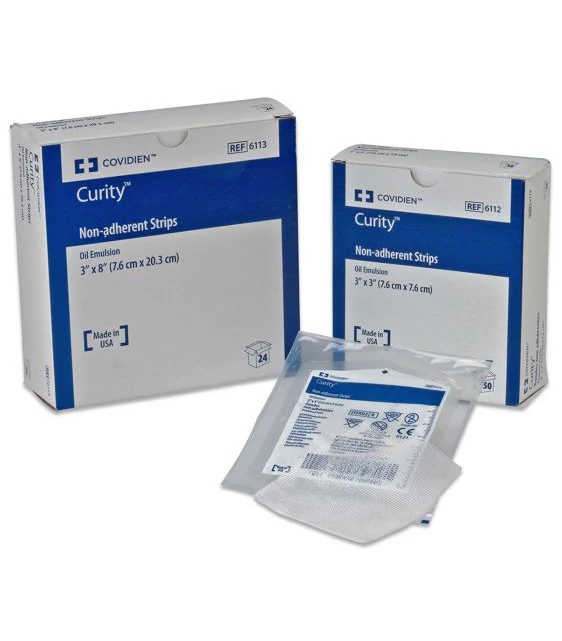 Curity Non-Adherent Strips with Oil Emulsion