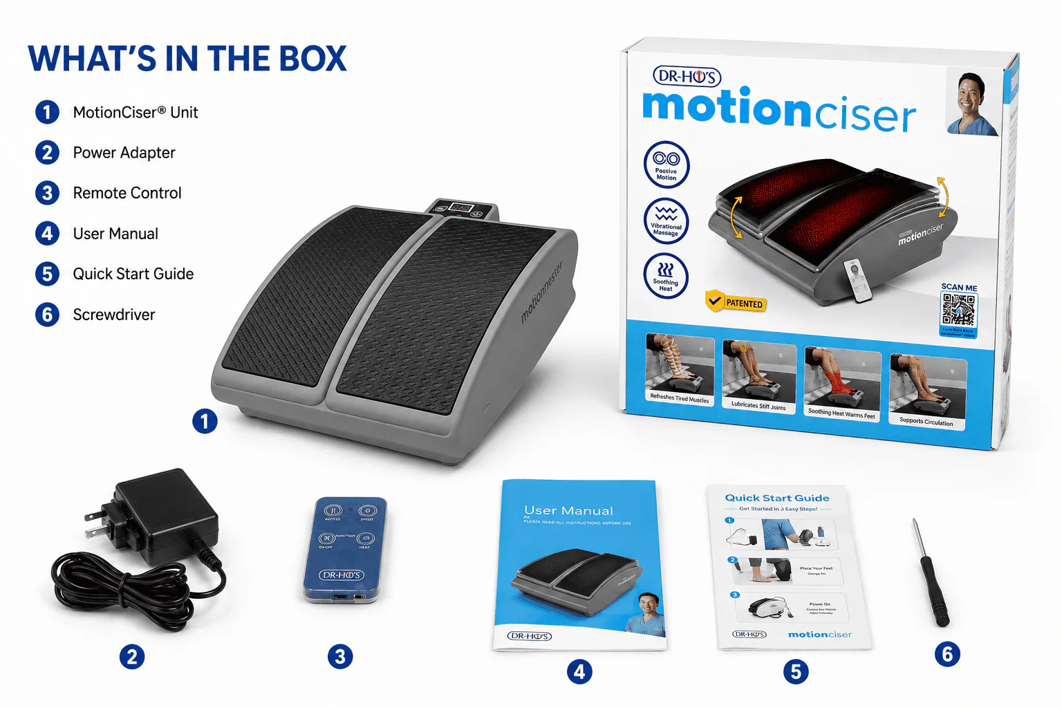 DR-HO'S MotionCiser Heated Foot and Leg Exerciser - Image 9