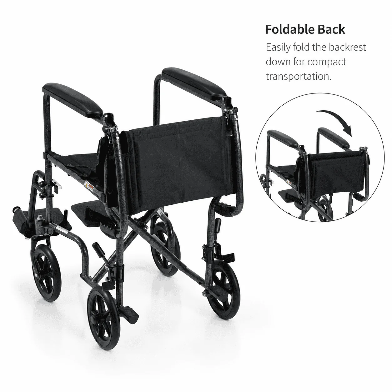 Steel Transport Chair - Image 3