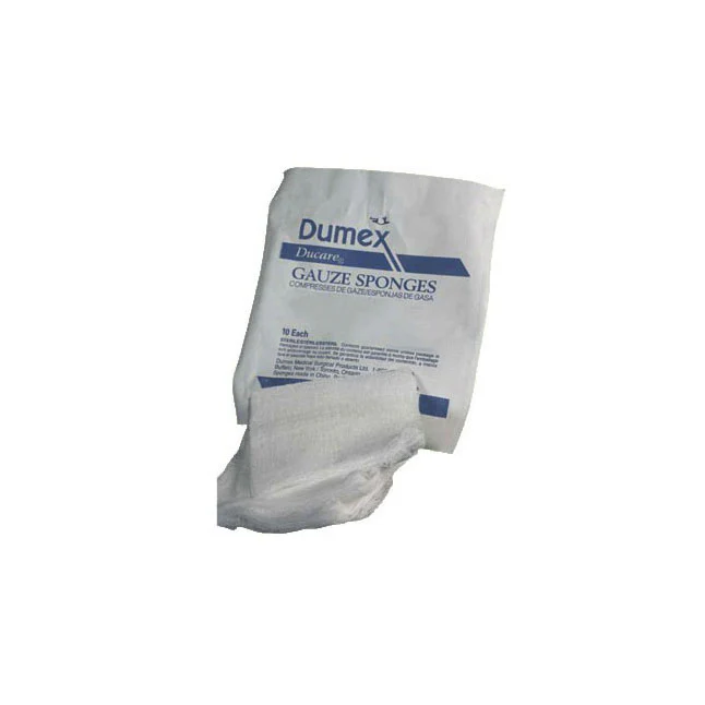 Ducare Sterile 12-Ply Woven Gauze Sponge 4" x 8"