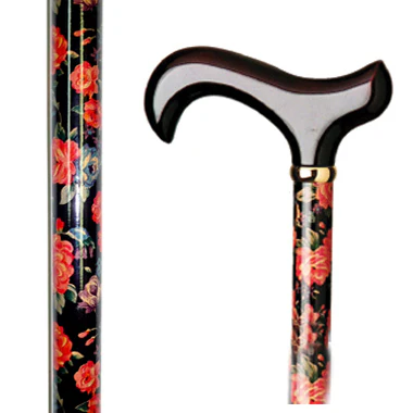 Floral Wood Cane