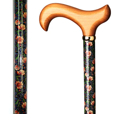 Floral Wood Cane - Image 3