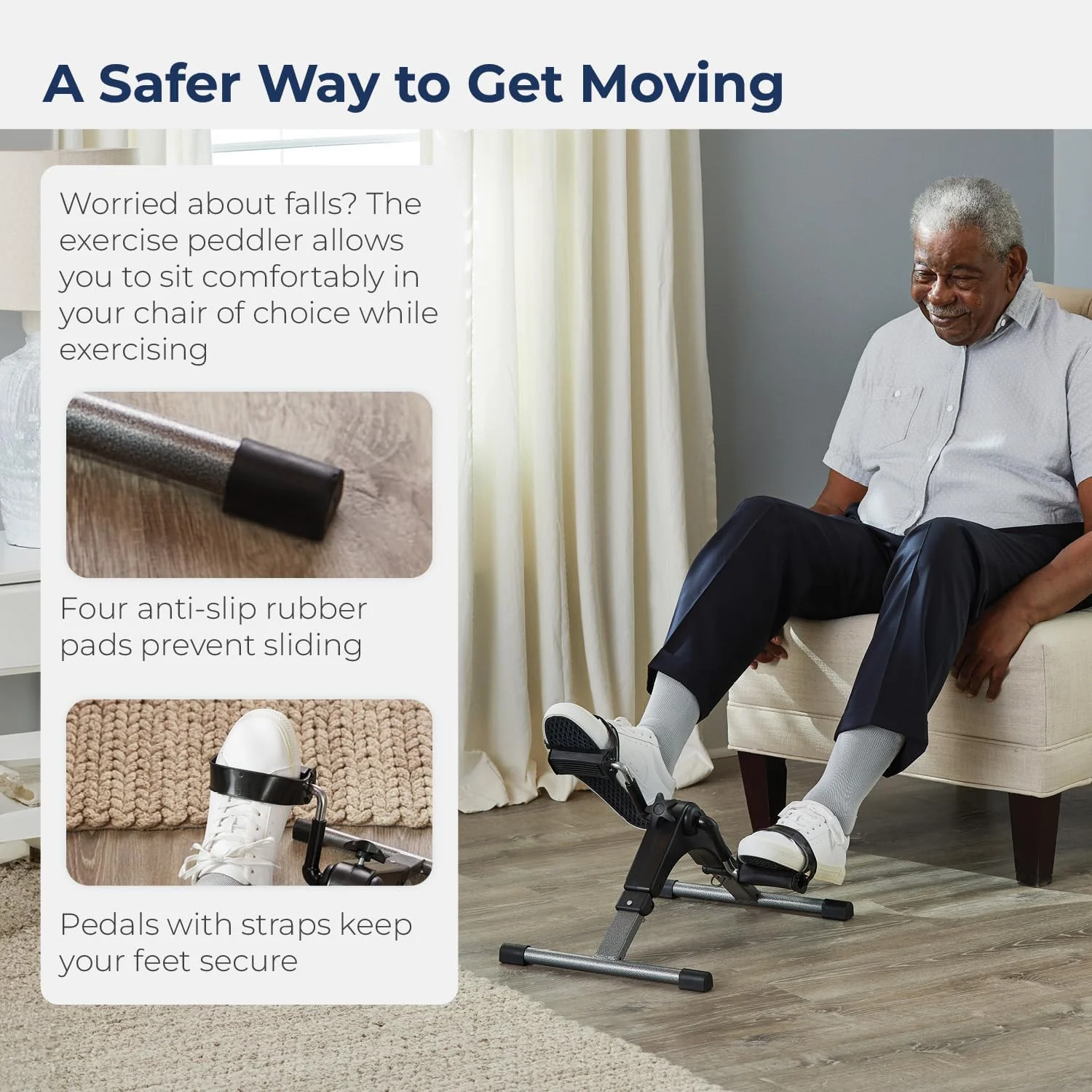Folding Pedal Exerciser with Electronic Display - Image 7