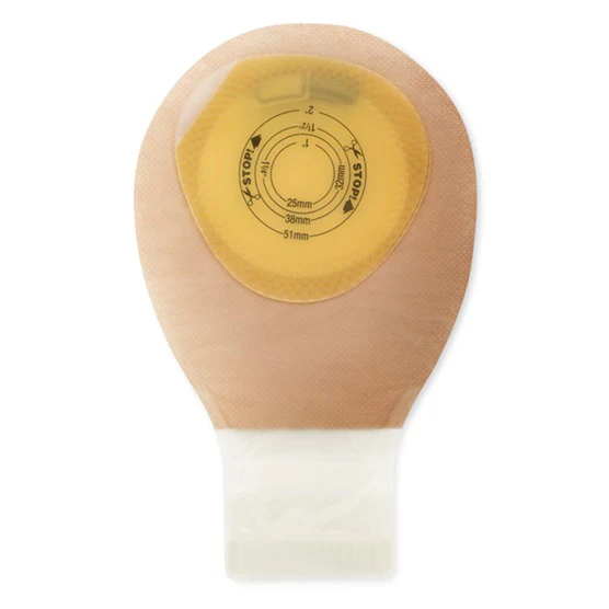 Pouchkins Pediatric One-Piece Softflex Drainable Lock N Roll Closure Cut-To-Fit 1-1/2" X 6-1/2" Transparent Without Tape ,No Starter Hole