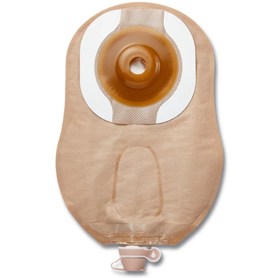 Premier One-Piece Urostomy Pouch Convex Flextend Barrier, Pre-Cut Stoma Opening 1-1/8" (29mm), Beige 9" (23cm)