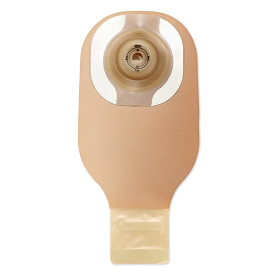 Premier Ceraplus Soft Convex 1-Piece Drainable Pouch w/ Tape Border, Lock N Roll Closure, Beige, w/Filter, Pre-Cut 7/8" (22mm)