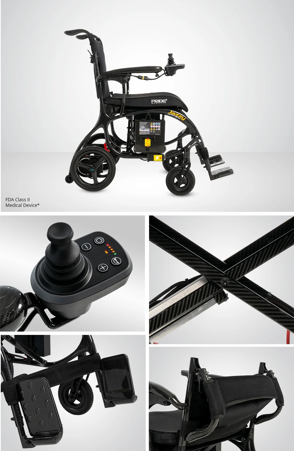 Jazzy Carbon 27X Folding Power Chair - Image 3