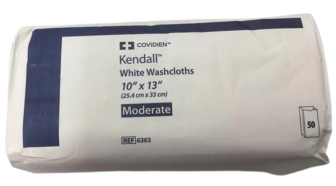 Kendall White Washcloth Moderate
