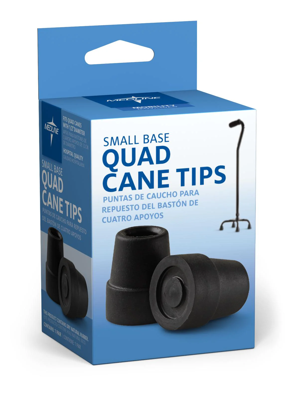 Tip, Quadcane 1/2 Gray, Guardian