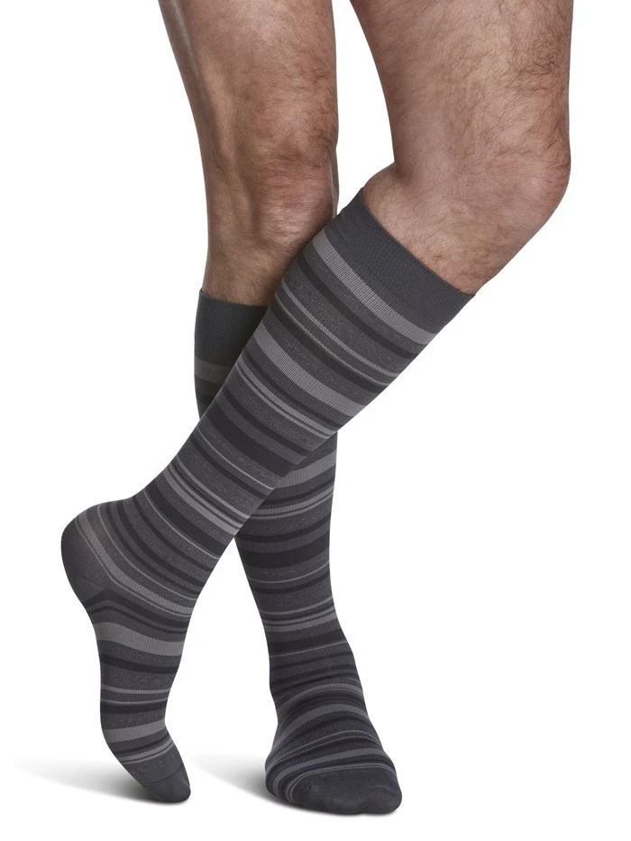 Mens Microfiber Shades Knee High 15-20mmHg