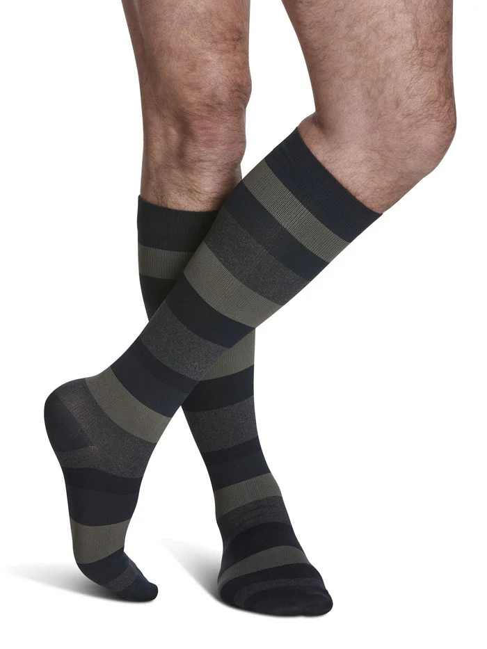 Mens Microfiber Shades Knee High 15-20mmHg - Image 2