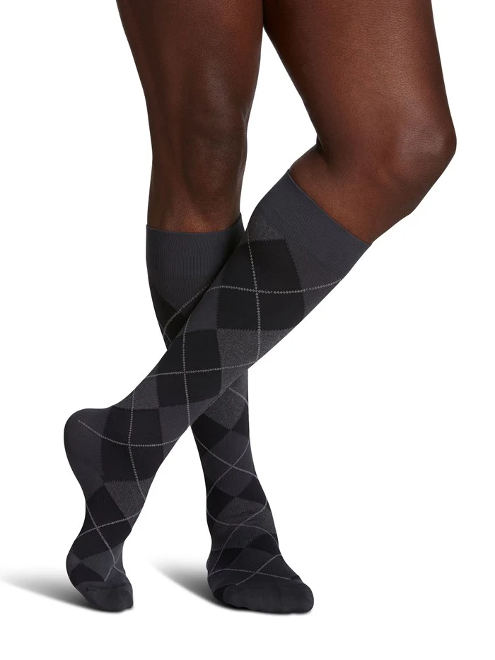 Mens Microfiber Shades Knee High 15-20mmHg - Image 8