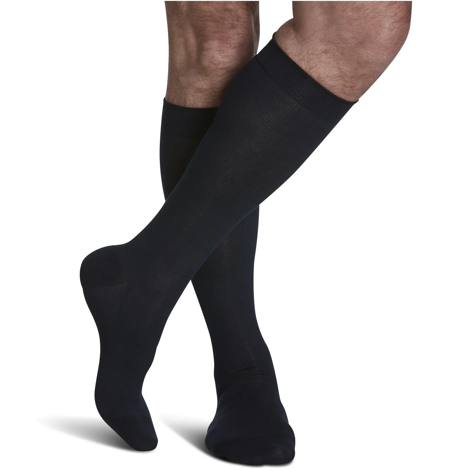 Mens Sea Island Cotton Knee High 15-20mmHg