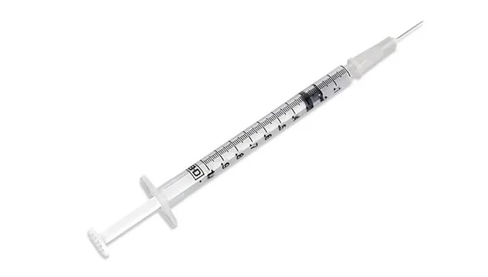 Tuberculin Syringe with Detachable 27 G x 1/2" PrecisionGlide Needle