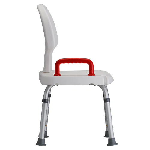 Bath Seat With Back And Red Safety Handle - Image 3
