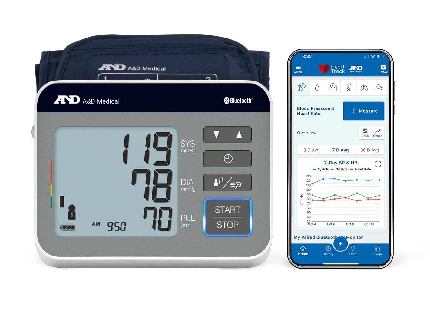 Precision Check Bluetooth Premium Blood Pressure Monitor