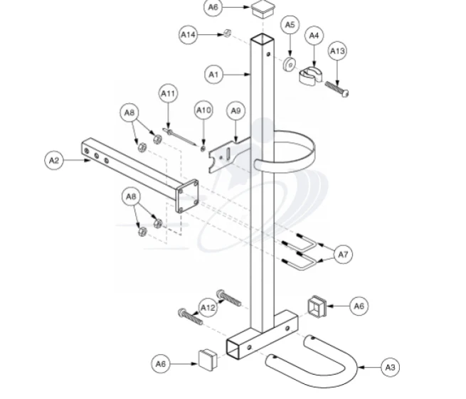 Quad Cane Holder - Image 3
