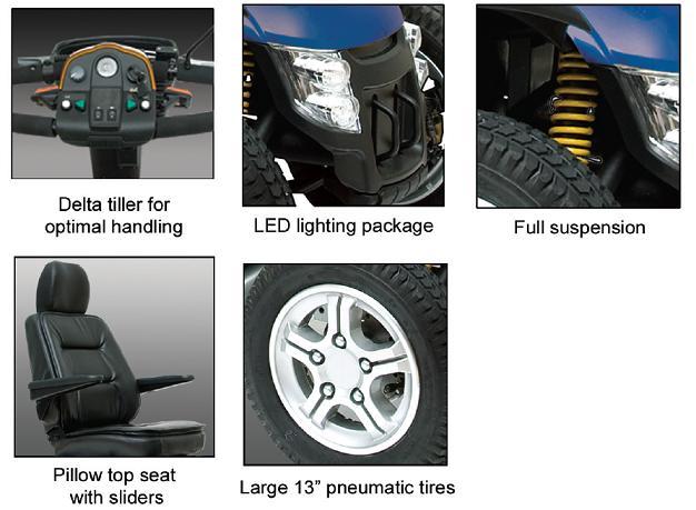 Pursuit XL 4-Wheel Scooter - Image 3