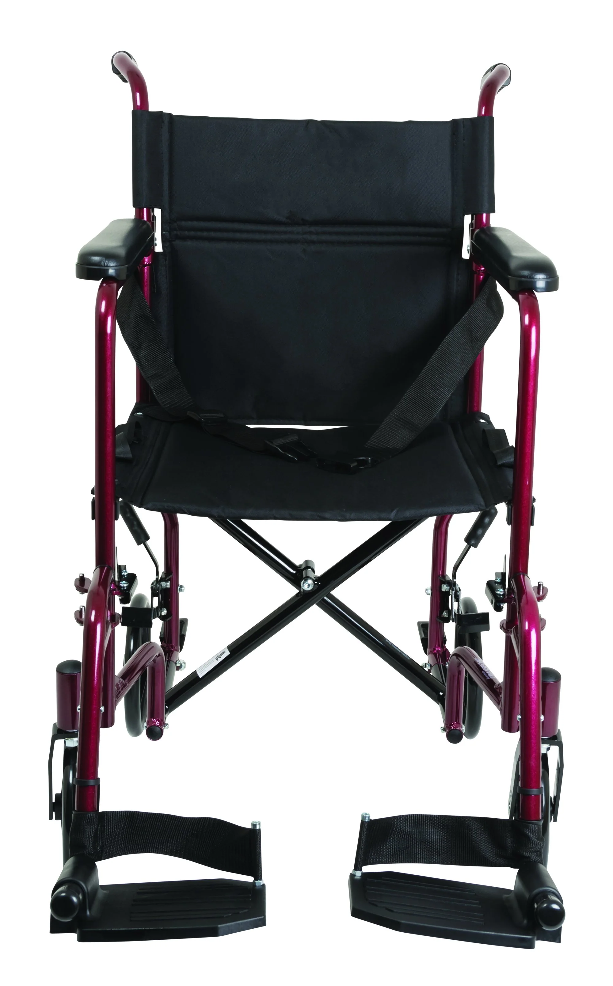 Aluminum Transport Chair with Footrests - Image 2