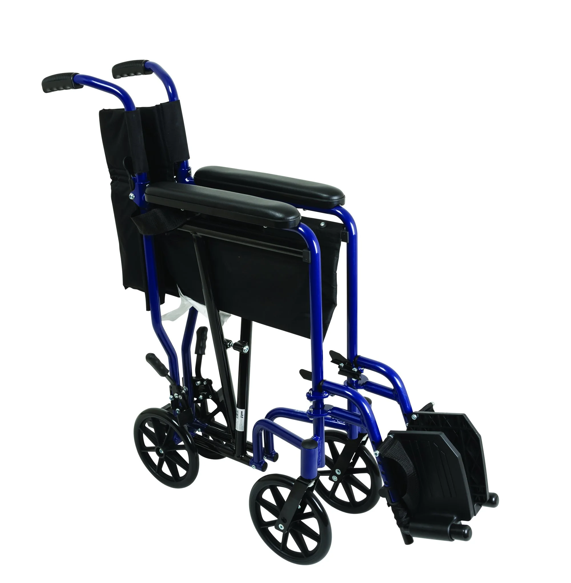 Aluminum Transport Chair with Footrests - Image 4