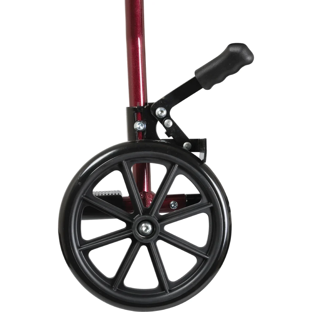 Aluminum Transport Chair with Footrests - Image 8