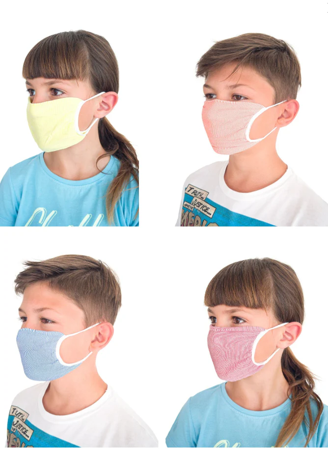 Reuseable Pediatric Face MASK,BLUE 2/PKG