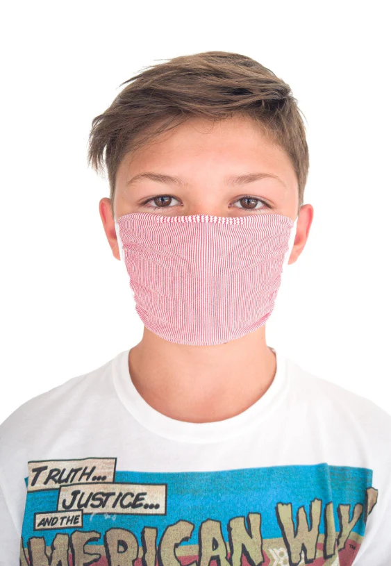 Reuseable Pediatric Face MASK,RED 2/PKG - Image 2