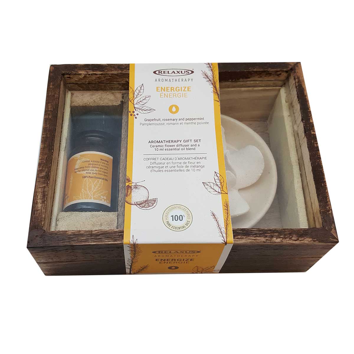 Essential Oils Gift Set & Ceramic Diffuser - Image 4