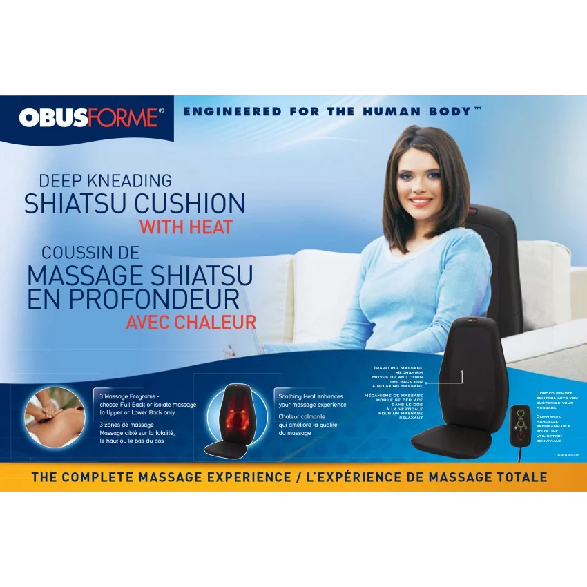 Deep Kneading Shiatsu Cushion with Heat - Image 3
