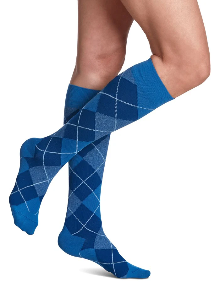 Womens Microfiber Patterns Knee High 20-30mmHg - Image 10