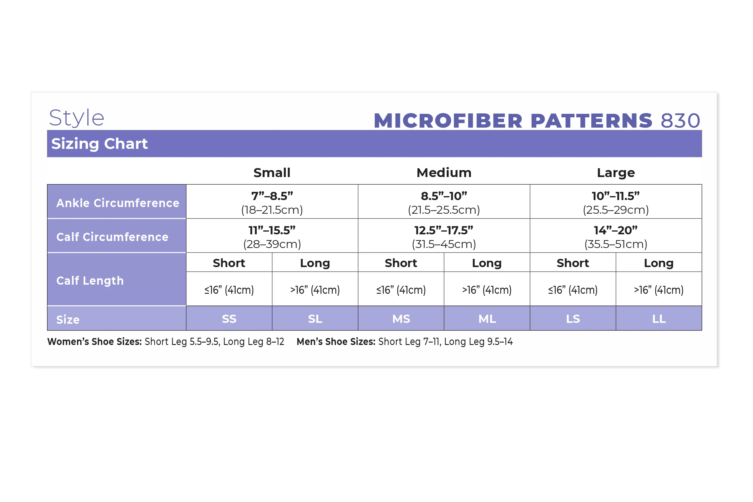 Womens Microfiber Patterns Knee High 20-30mmHg - Image 20