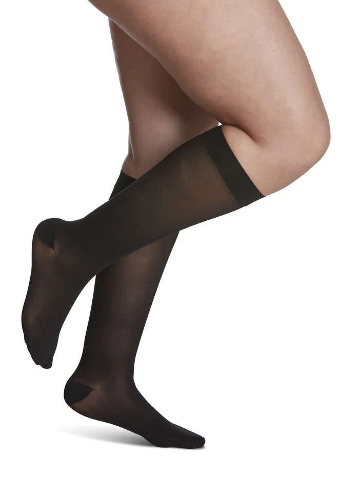 Womens Sheer Knee High 15-20mmHg - Image 5