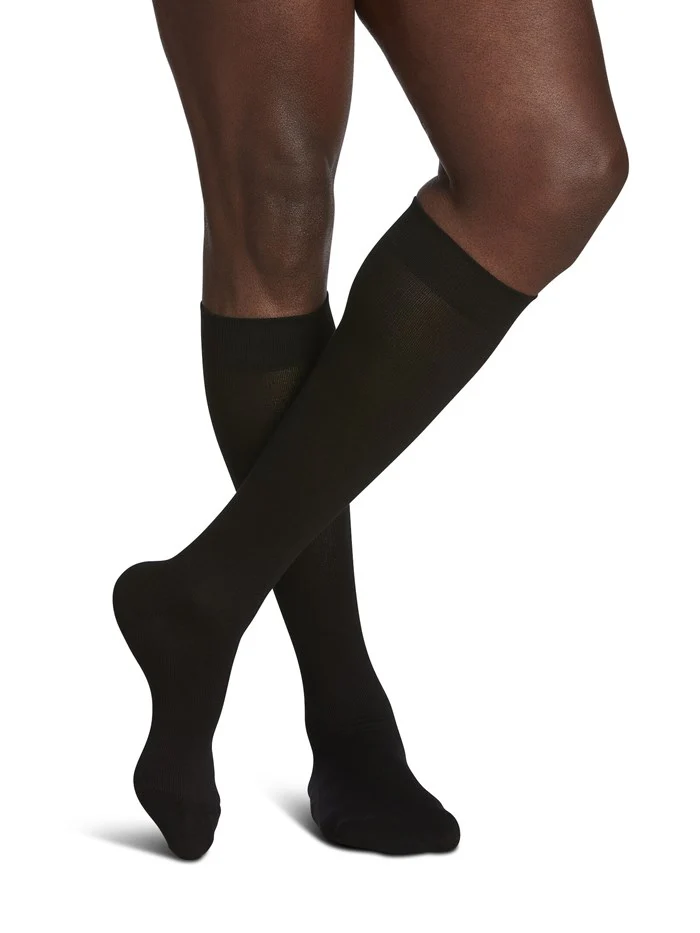 Mens Sea Island Cotton Knee High 20-30mmHg