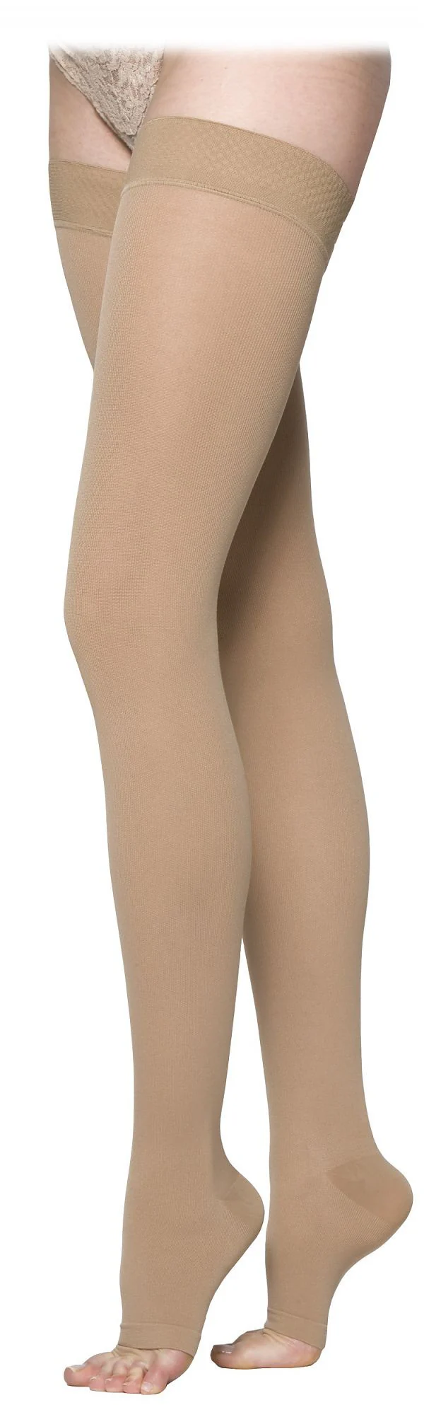Womens Cotton Thigh High 20-30mmHg - Image 2