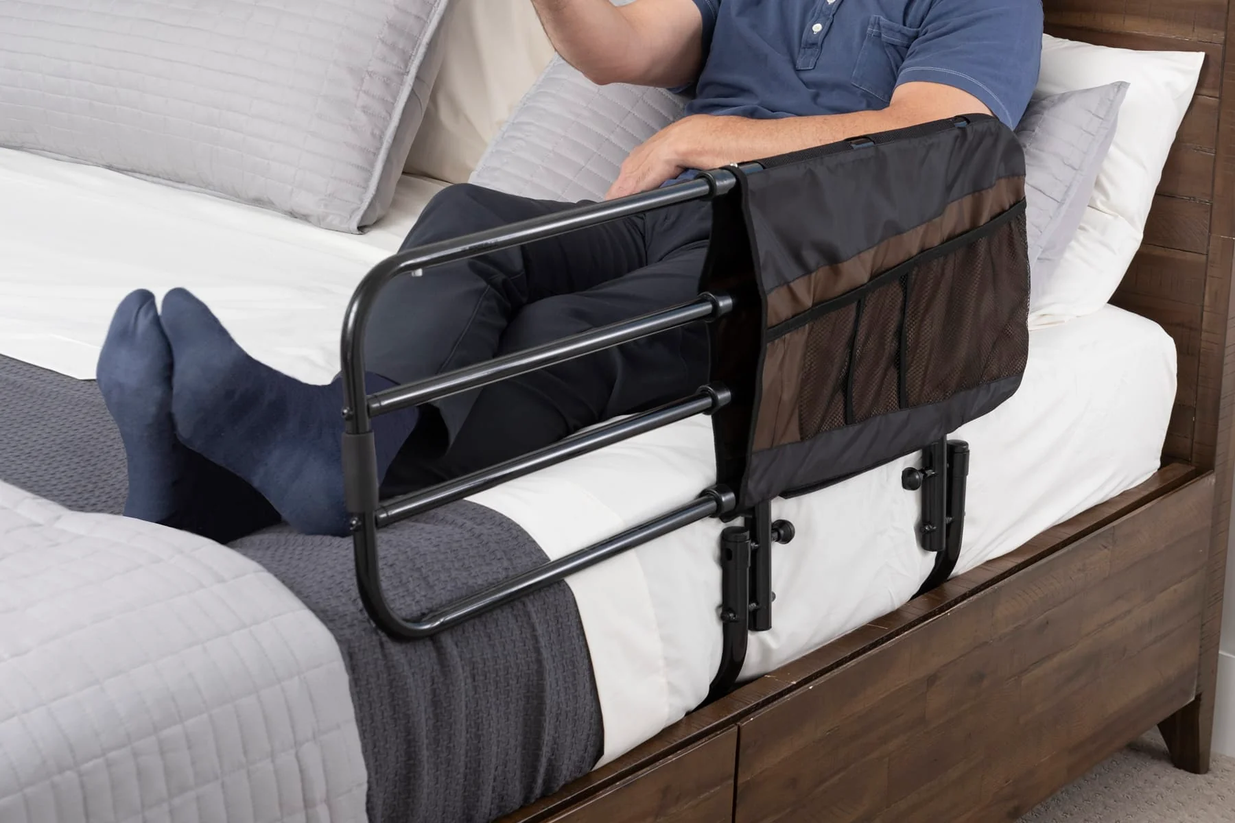 Wonder EZ Adjust Bed Rail With Organizer Pouch - Image 5