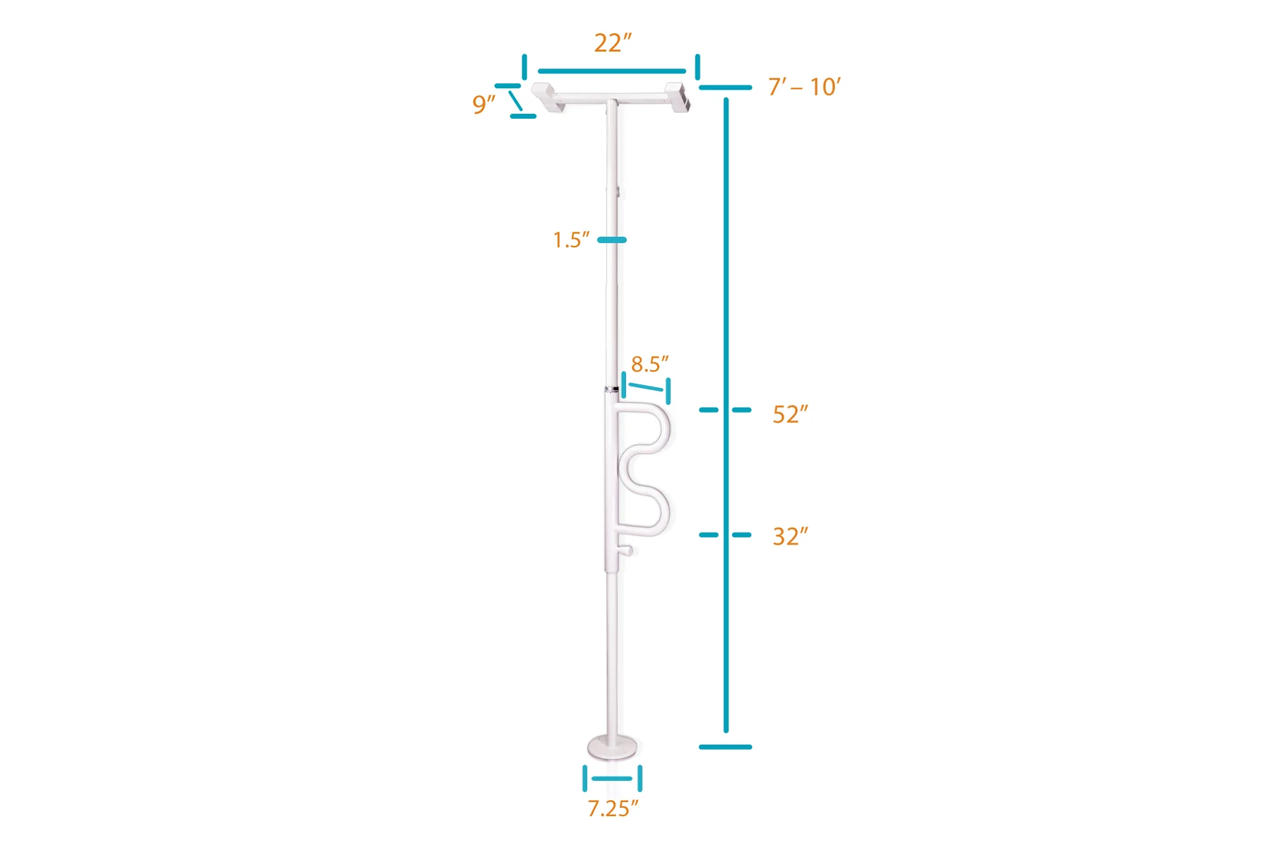 Wonder Pole Plus Curve Grab Bar 1110 - Image 4